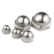 OEM M4 M10 Carbon Steel Nickel Plated Cap Nut